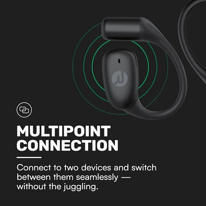 Raycon Essential Open Ear Earbuds – Open Ear Headphones, Earbuds Wireless Bluetooth, Sweat & Water-Resistant Earphones, Running Headphones with Ultra-Lightweight Design, 36 Hours Battery Life (Purple) - color: Purple