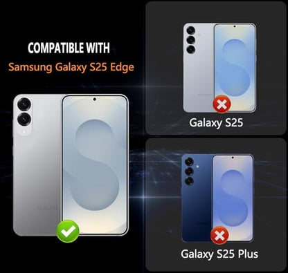 [2+2 Pack for Samsung Galaxy S25 Edge Privacy Screen Protector - size: Galaxy S25 Edge 2+2