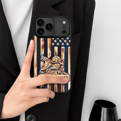 case for iPhone 17 Pro,Compatible with Magsafe,All-Round Protection Shockproof Anti-Scratches TPU Case Cover-Dont Tread On Me Wood Grain American Flag - color: Dont tread on me Wood grain American flag, size: IPhone 17 Pro