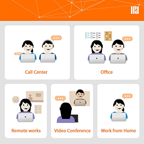 IPD IPH-255 Phone Headset with Noise Cancelling Microphone for Office and Call Center-Compatible with Avaya 1608 1616 9601 9608 9611 9611G 9620 9621 9630 9631 9640 9641 9650 9670 J139 J159 J169 J179 - color: 255-BL-LEAT