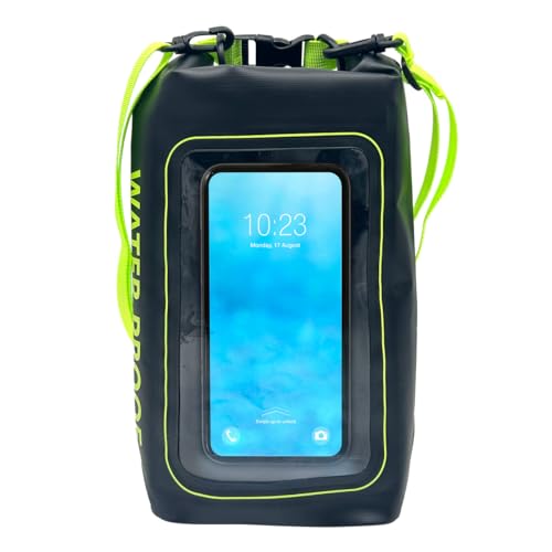 Nupouch Waterproof Cell Phone Sling Bag - Waterproof Phone Pouch Crossbody Dry Bag with Touchscreen Window for Travel, Beach, Boating, Hiking - Black - color: Black