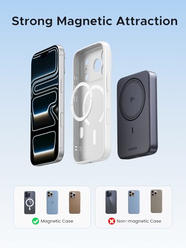 UGREEN 10000mAh Qi2 15W Slim Magnetic Power Bank PD 20W for iPhone 18 Pro