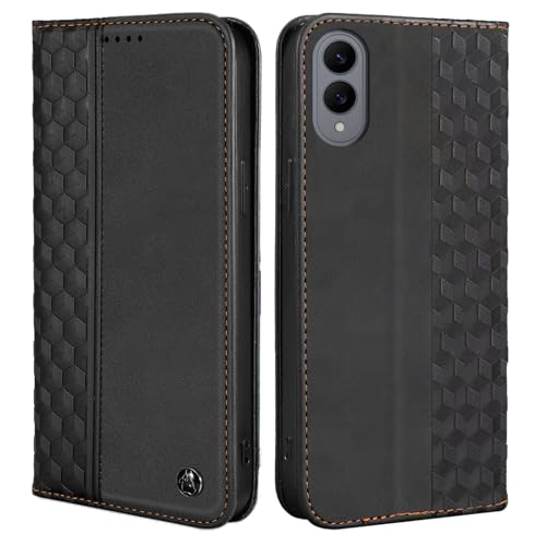 Wallet Case for Samsung Galaxy S25 Edge 2025 6.7 inch - PU Leather Flip Cover with Card Holder Slots, Strong Magnetic Folio Kickstand Phone Case, Black - color: Black, size: Samsung Galaxy S25 Edge 6.7"
