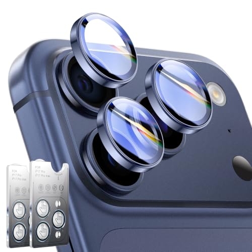LK 2 Pack for iPhone 17 Pro/17 Pro Max Camera Lens Protector, Deep Blue - color: Deep Blue