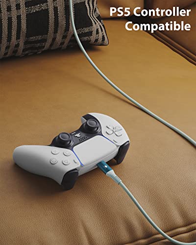 CONMDEX Android Auto USB Cable Short [2ft, 2Pack] 10Gbps, 3A Fast Charging - color: Green, size: 2ft+2ft, style: 2Pack