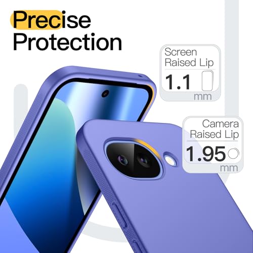 JETech Slim Case for Google Pixel 10a, Anti-Slip, Lavender | Soft TPU Design, Matte Finish, Shockproof Protection - color: Lavender