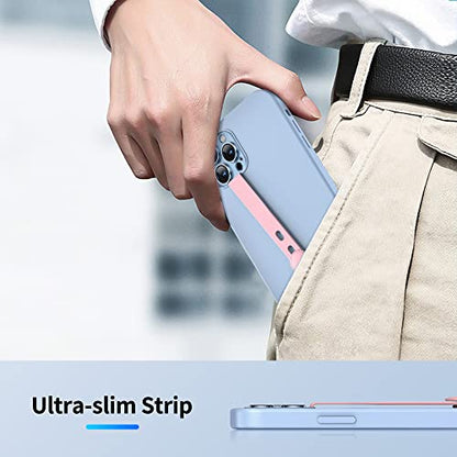 (3 Pack) NTidea Finger Phone Grip, Adjustable Silicone Cellphone Strap for Phone Case as Phone Loop Holder for iPhone Case & Samsung Phone, Black - color: Black