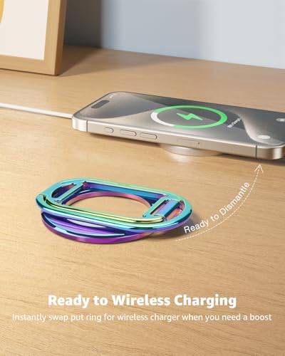 SUPERONE Mag Safe Phone Stand, Adjustable Magnetic Phone Grip & Kickstand - color: Colorful