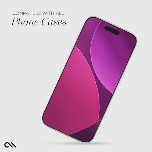 Case-Mate iPhone 17 Screen Protector with Installation Tray - Clear | [Pack of 3] Durable & Anti-Scratch Tempered Glass with Touch Sensitivity - Ultra High Clarity, Case-Friendly & Easy to Apply - size: iPhone 17