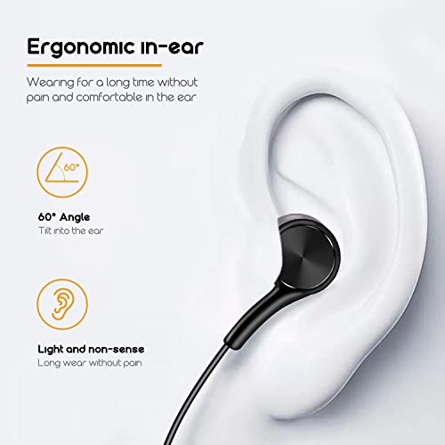 Wired Earphones in Ear Headphones Earbuds for iPhone 13 12/12 Mini 11 Pro/11 Pro Max Headphones, Stereo NoiseIsolating Compatible with 7/8/8 Plus/X/XS/XR/XS Max and iPad - color: 1 pack-black