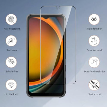 4-Pack for Samsung Galaxy X Cover 7 pro Screen Protector Tempered Glass, 9H Hardness Anti-Fingerprint Bubble-Free Anti Scratch, Ultra Drop Protection Film for Galaxy X Cover 7 pro - size: Samsung Galaxy X Cover 7 Pro