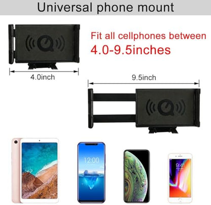 Universal Moblie Phone Stand,Lazy Cell Phone Holder&Neck Tablet Phone Mount - color: Black