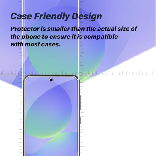 BIGFACE Galaxy A36 Tempered Glass Screen Protector + Camera Lens Protector [2 + 2 Pack][Case Friendly][Anti-Scratch][Ultrasonic Fingerprint Unlock] HD Protective Film for Samsung Galaxy A36 - size: Galaxy A36 (6.7")