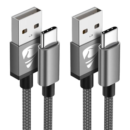Aioneus USB C Cable 10 FT 2Pack, USB A to USB C Fast Charging Phone Charger - color: Gray