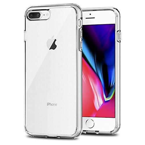 TENOC Phone Case Compatible with iPhone 7 Plus & iPhone 8 Plus, Clear Case Shockproof Protective Bumper Slim Cover for 5.5 Inch - color: Clear, size: iPhone 7/8 Plus