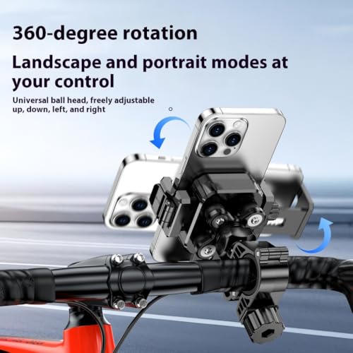 Universal Shock Absorbing Phone Mount for Motorcycle Handlebar Secure Silicone Grip Vibration Damping Technology Stable Riding Companion