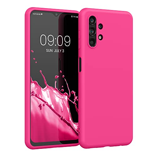 kwmobile Case Compatible with Samsung Galaxy A13 4G Case - Soft Slim Protective TPU Silicone Cover - Neon Pink - color: neon pink, size: Galaxy A13 4G