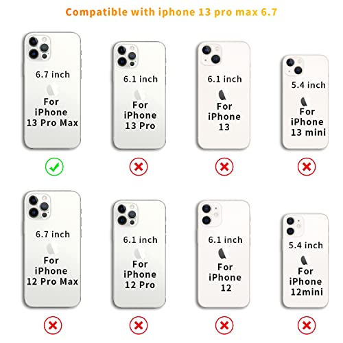 for iPhone 13 Pro Max Clear Case Adjustable Shoulder Neck Lanyard Crossbody Strap Phone Cover Women Girls Soft Slim Bumper Shockproof Protective Mobile Case for iPhone 13 Pro Max - Black - size: for iPhone 13 Pro max