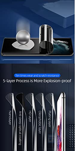 2pcs Flexible Privacy Hydrogel Film for Samsung Galaxy S23 FE Fan Edition 5G 6.4" 2023 Anti-Spy Anti-Peeping TPU Screen Protector Touch Sensitive Explosion-Proof Not Tempered Glass