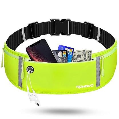 Running Belt for Women, Running Fanny Pack Water Resistant, Green - color: 13-Fluorescent Green