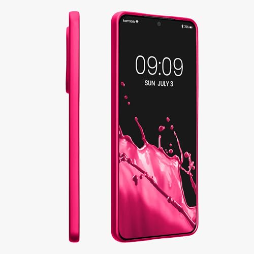 kwmobile Case Compatible with Samsung Galaxy S25 Edge Case - Soft Slim Metallic TPU Silicone Cover - Metallic Pink - color: metallic pink, size: Galaxy S25 Edge