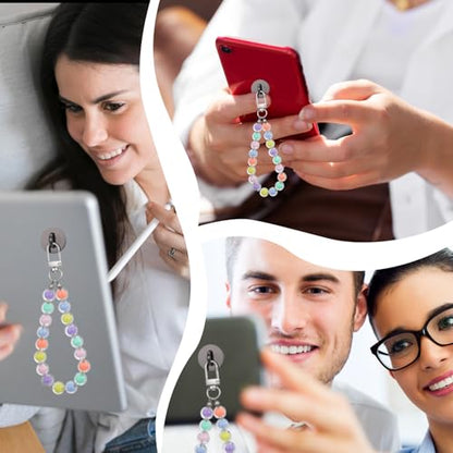 12pcs Phone Charm Hook, Metal Round Phone Finger Grip Holder Adhesive