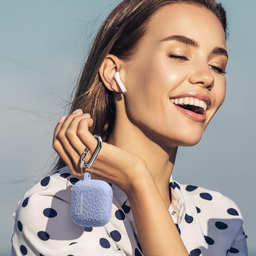 Compatible with AirPod Case 3rd Generation, Leopard Engraved Soft Silicone Skin Cover Full Protective Case,Compatible with Apple AirPod 3rd Generation Case,Front LED Visible - color: Lalic, size: AirPods 3rd Case