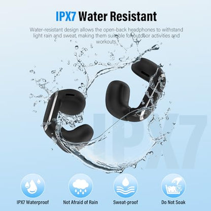 Clip On Ear Buds,Open Ear Headphones,Bluetooth 5.4 HiFi Stereo Clip Earbuds