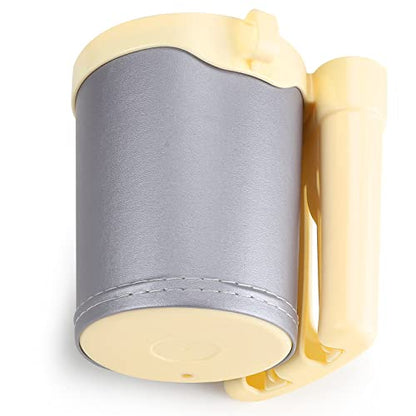 Accmor 3-in-1 Bike Cup Holder with Cell Phone Keys Holder, Bike Water Bottle Holders, Universal Bar Drink Cup Can Holder for Bicycles, Motorcycles, Scooters, Yellow Grey - color: Gream Yellow Grey