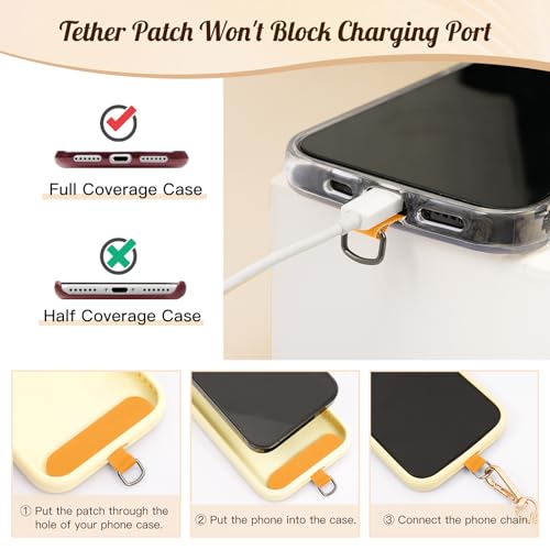 TiMOVO Phone Lanyard Metal Chain Crossbody, Khaki - color: Khaki, size: Standard
