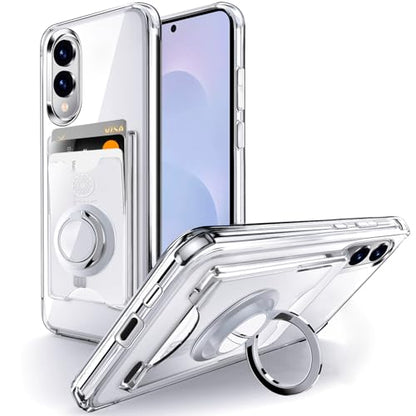 Shields Up for Samsung Galaxy S25 Edge Case with Card Holder Stand, Clear - color: Clear, size: Galaxy S25 Edge