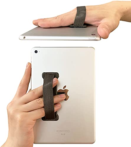 Hand Holder Strap for ipad, Tablet Hand Holder Strap, Universal Handle Grip for iPad Kindle, Mini Tablets and Cases (Gray) - color: Gray