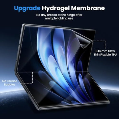 3 Pack for Samsung Galaxy Z Fold 5 Screen Protector [Not Glass], Anti-Scratch, Compatible Fingerprint, Full Adhesive Flexible Film for Samsung Galaxy Z Fold 5 - size: for Samsung Galaxy Z Fold 5