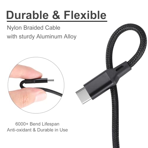 MJXIANG 4 in 1 Multi Charging Cable,4FT/2Pcs Universal 3A Fast Charger Cord