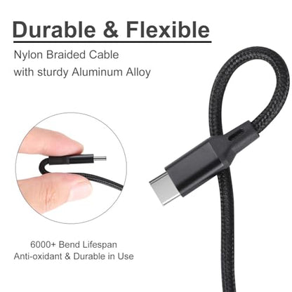 MJXIANG 4 in 1 Multi Charging Cable,4FT/2Pcs Universal 3A Fast Charger Cord