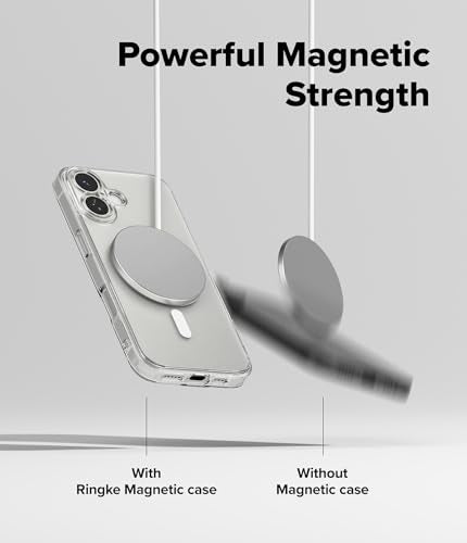 Ringke for iPhone 17 Case [Fusion Magnetic Matte Clear] | Compatible with MagSafe, Oil & Dirt Resistant, Anti-Fingerprint Technology Prevents Oily Smudges, Feels Velvety Soft - size: iPhone 17