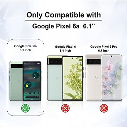 GiiYoon-3 PACK Screen Protector for Google Pixel 6A Tempered Glass [HD Full Coverage] [Easy Installation] [Round Edge] [Scratch Resistant] [9H Hardness] Protective Film