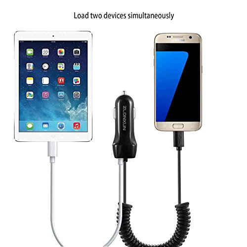 Car Charger with Micro USB Cable for Samsung Galaxy S7 Edge/A10/S6/J7/J8/J6/A9,LG K20/K30/G4/Stylo 3,Motorola X/Moto E7/E6/G5,HTC m9/m8,Other Micro USB Devices