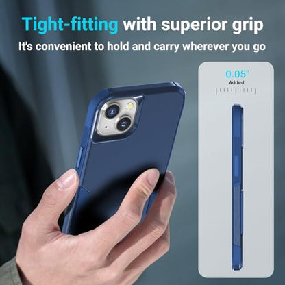 jaroco Magnetic for iPhone 13&14&15 Case Heavy Duty Rugged Dual-Layer Blue - color: Blue, size: iPhone 13&14&15