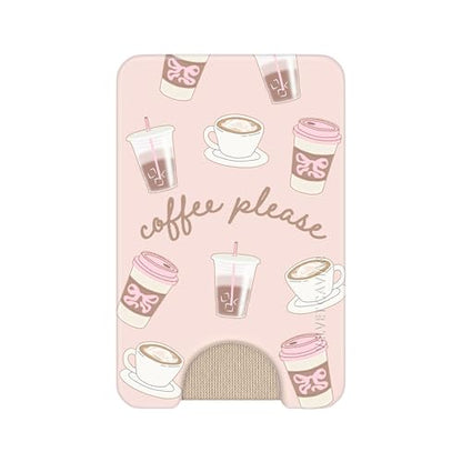 VELVET CAVIAR compatible with MagSafe Wallet 2.0 | Magnetic Card Holder Wallet for iPhone 17/16/15/14/13/12 or Phone Cases compatible with MagSafe | Coffee Please - color: Coffee Please