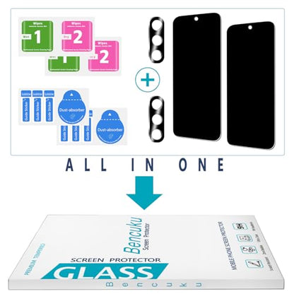 Privacy Screen Protector for Samsung Galaxy S25 FE Tempered Glass - color: Samsung Galaxy S25 FE-Black