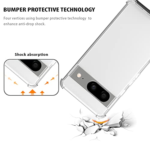 for Google Pixel 8 Crossbody Case Clear Adjustable Shoulder Neck Lanyard Strap Phone Cover Women Girls Soft Slim Bumper Shockproof Protective Mobile Case for Pixel 8 - Black - size: for Google Pixel 8