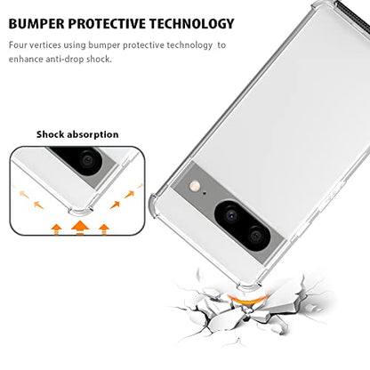 for Google Pixel 8 Pro Crossbody Case Clear with Adjustable Neck Lanyard Strap Transparent Soft TPU Anti-Yellowing Shockproof Protection Phone Cover for Pixel 8 Pro - Black - size: for Google Pixel 8 Pro