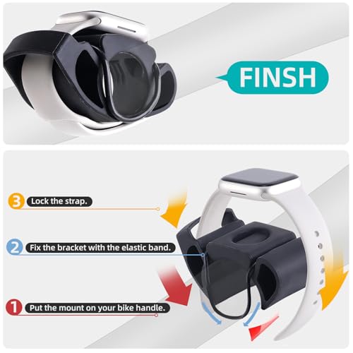 Universals Bike Handlebars Watch Mount Smartwatches Quickly Installation Mount for Various Smartwatches