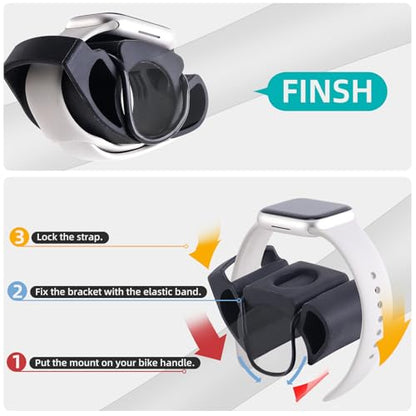 Universals Bike Handlebars Watch Mount Smartwatches Quickly Installation Mount for Various Smartwatches