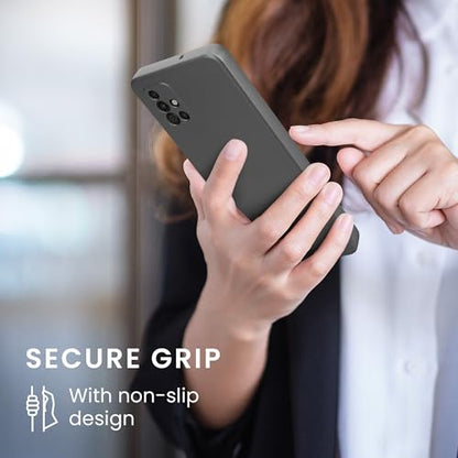 kwmobile Case Compatible with Samsung Galaxy A51 Case -Soft TPU Back Phone Cover - with Metallic Look - Metallic Grey - color: Metallic Grey, size: Galaxy A51