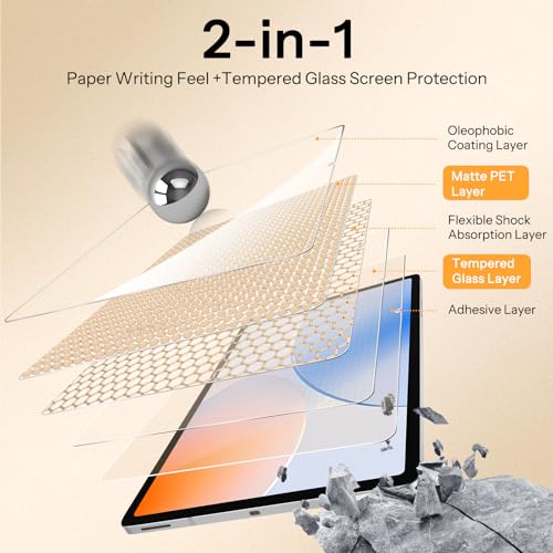 SPARIN 13.1’’ Paper Screen Protector for Samsung Galaxy Tab S10 FE Plus - size: Galaxy Tab S10 FE Plus 13.1 Inch
