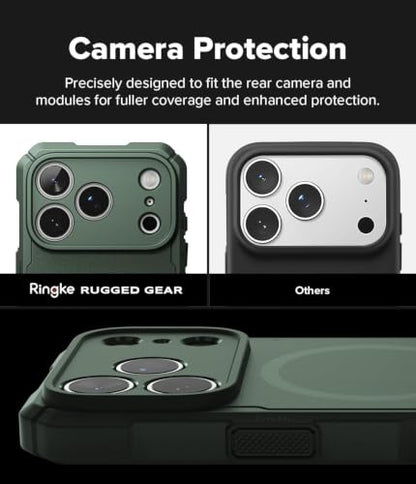 Ringke for iPhone 17 Pro Max Case [Rugged Gear Magnetic Dark Green] - color: Magnetic Dark Green, size: iPhone 17 Pro Max