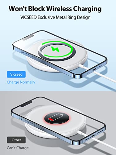 VICSEED for MagSafe Car Mount [Upgraded Strong Magnetic & Won't Break Vent] - color: Jet Black