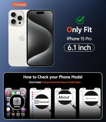 for iPhone 15 pro Protective case Magnetic Phone case Compatible with Magsafe Slim Anti Yellowing Military Grade Anti Drop Protection Sturdy Protectiv Clear - color: Clear, size: iPhone 15 Pro